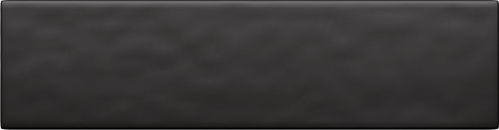 Tubądzin Masovia Nero Matt płytka ścienna 29,8x7,8 cm czarna