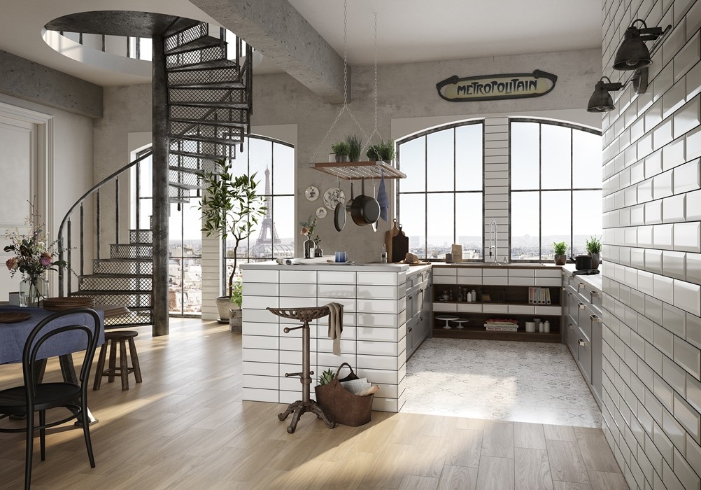 Opoczno Metro Style Grey płytka ścienna 10x30 cm STR szary połysk