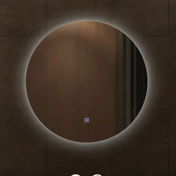 Balneo Roco lustro 70x70 cm okrągłe z oświetleniem z matą grzewczą L0101010403-7 - Wysyłka w 24h