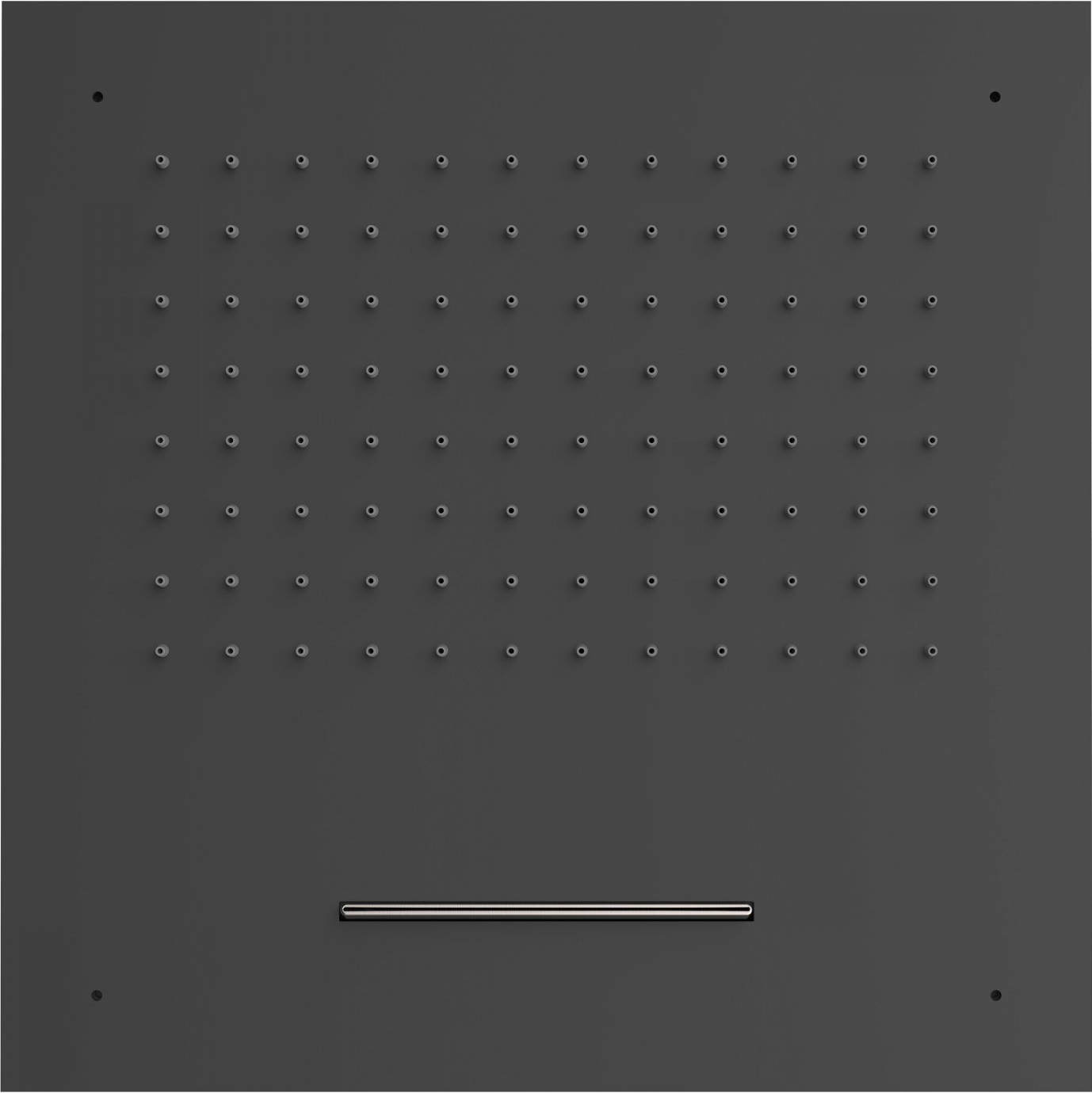 Tres Loft deszczownica 50 cm kwadratowa z kaskadą czarny mat 29995501NM - Wysyłka w 24h