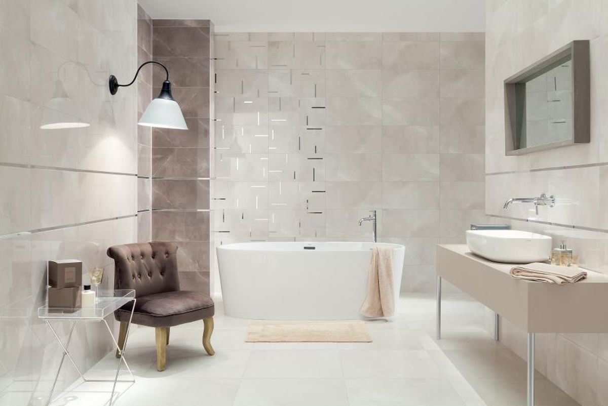 Tubądzin Muse Silver płytka ścienna 29,8x59,8 cm