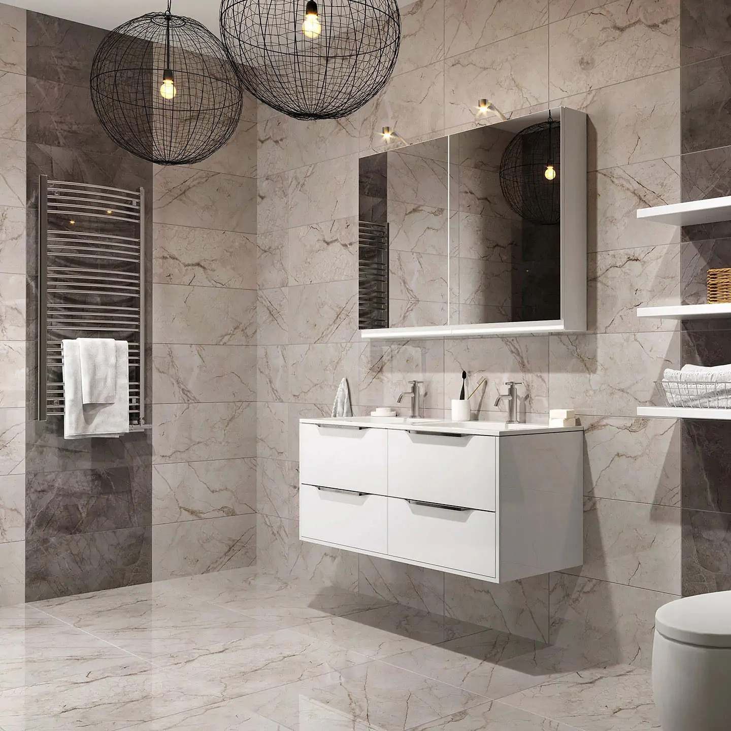 Ceramstic Birta Dark płytka ścienna 60x30 cm