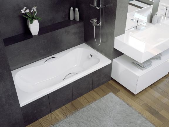 Besco Aria ProSafe wanna prostokątna 140x70 cm biała #WAA-140-PS