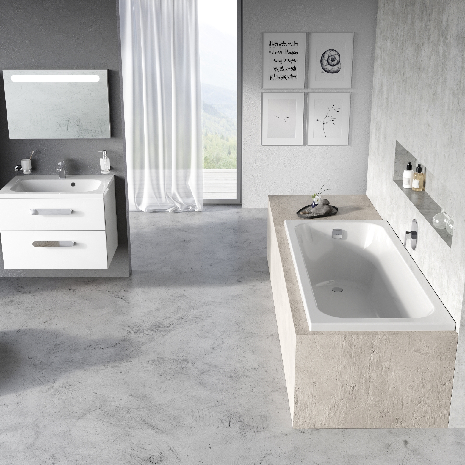 Ravak Chrome wanna prostokątna 170x75 cm biała C741300000