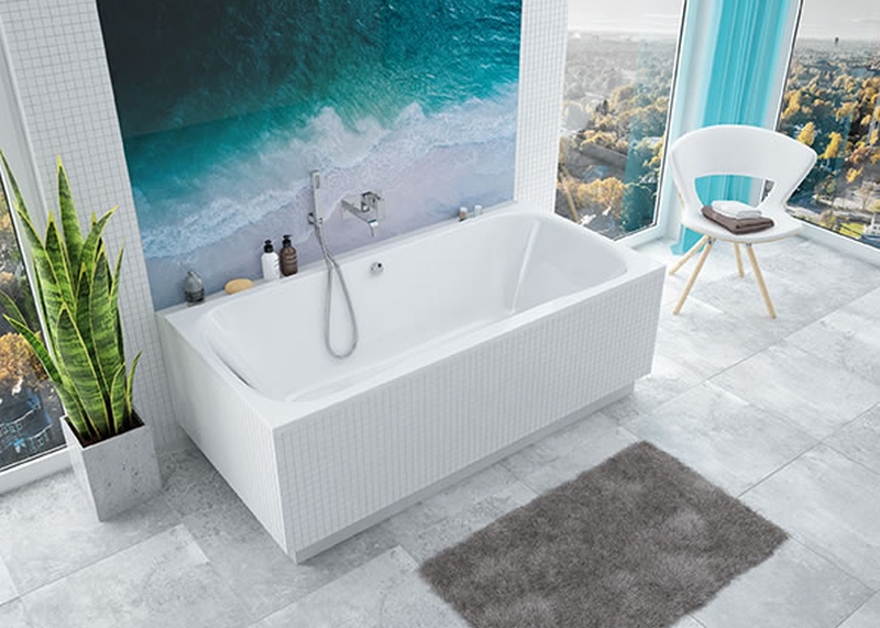 Sanplast Luxo wanna prostokątna 190x90 cm biała WP/LUXO 90x190 biew 610-370-0180-01-000