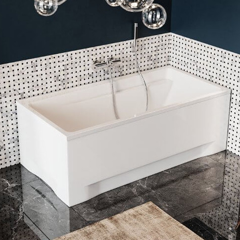 Polimat Elza wanna prostokątna 140x70 cm biała 00017