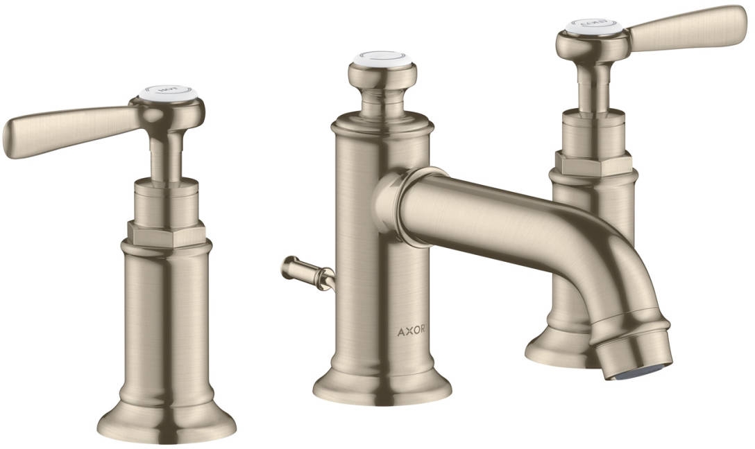 Axor Montreux bateria umywalkowa 3-otworowa EcoSmart nikiel szczotkowany 16535820