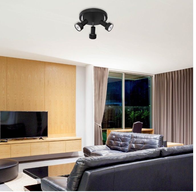 Rabalux Konrad lampa podsufitowa 3x50 W czarna 5324 - Wysyłka w 24h