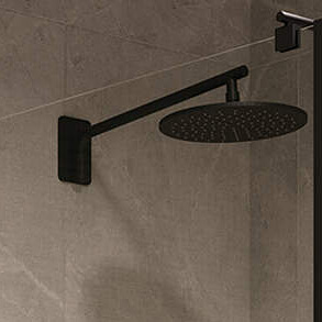 Deante Cascada deszczownica 25x25 cm okrągła czarna NAC_N91K - Wysyłka w 24h