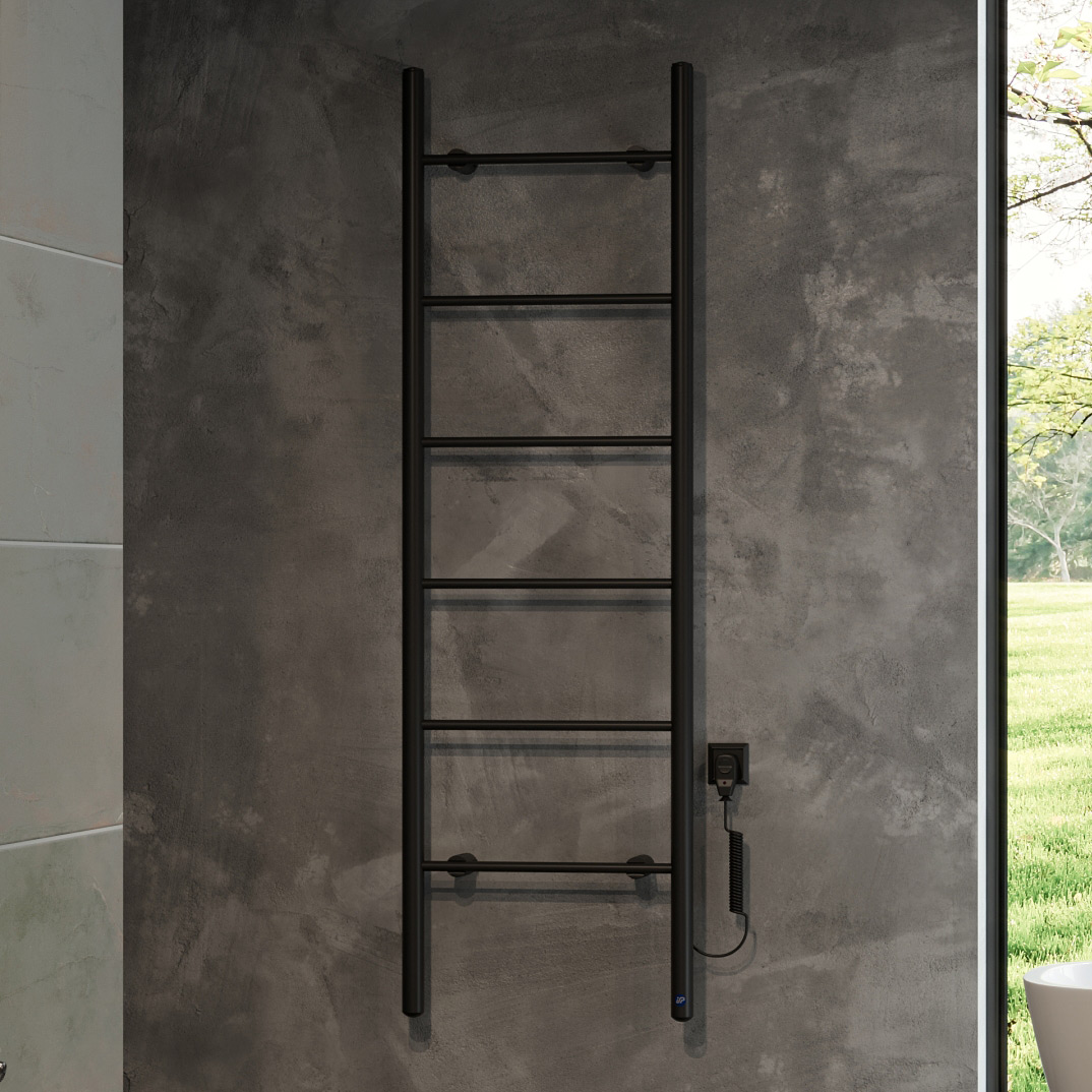 Instal Projekt Primavera Electro grzejnik elektryczny 160x50 cm czarny mat PRVE-50/160C31