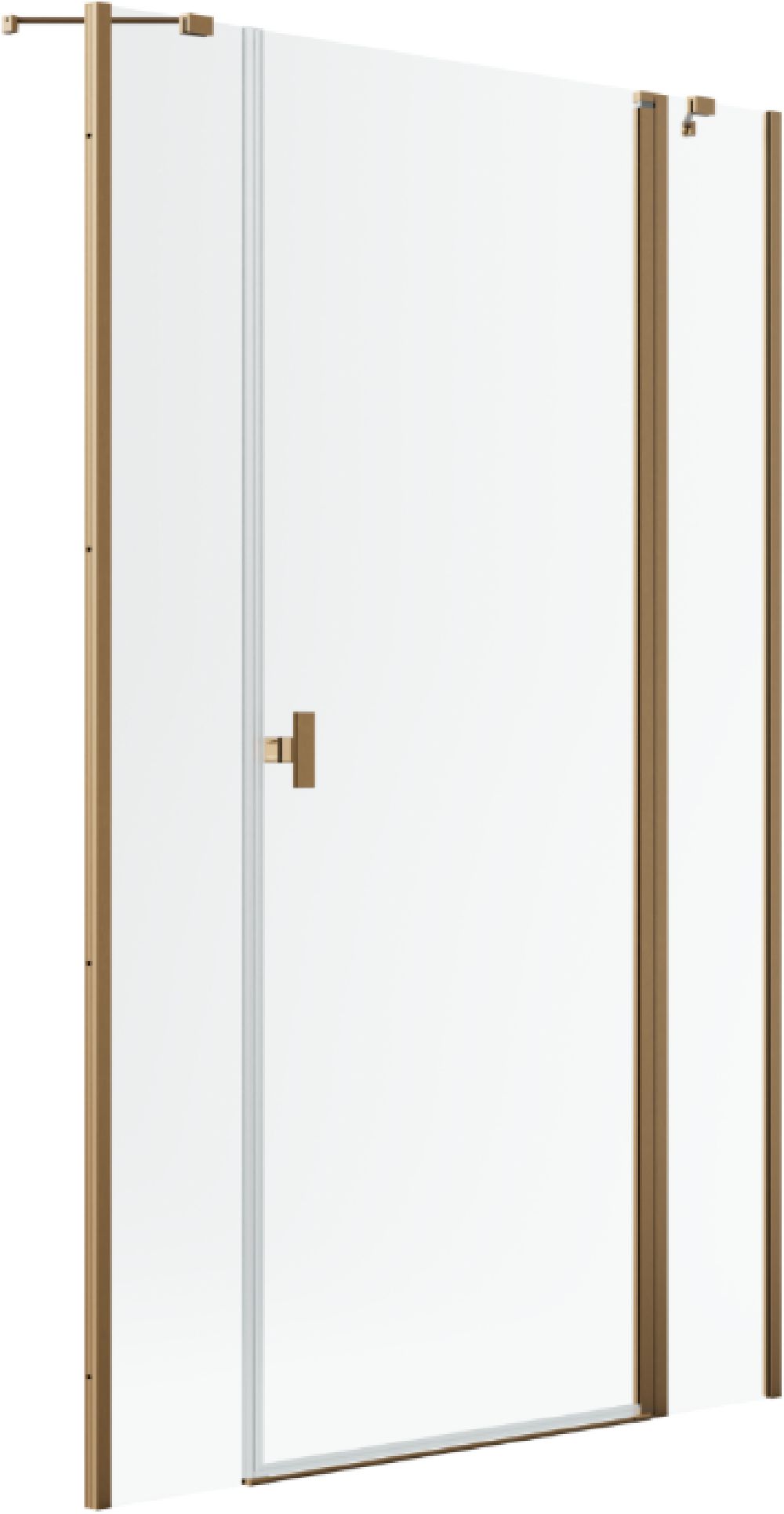 Radaway Nes Brushed Copper DWJS drzwi prysznicowe 140 cm uchylne miedź szczotkowana/szkło przezroczyste 10038140-93-01R