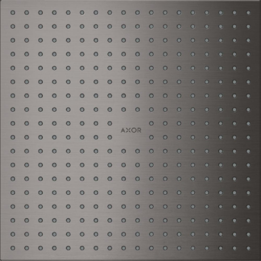 Axor ShowerSolutions deszczownica 30x30 cm kwadratowa czarny chrom szczotkowany 35321340