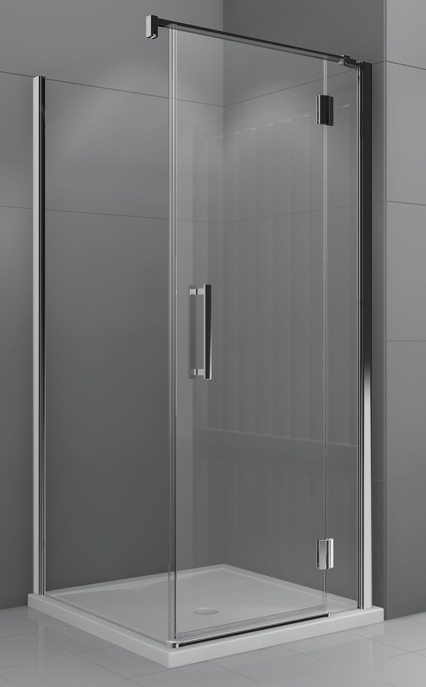 Novellini Modus G drzwi prysznicowe 85 cm prawe chrom/szkło przezroczyste MODUSGF85LD-1K