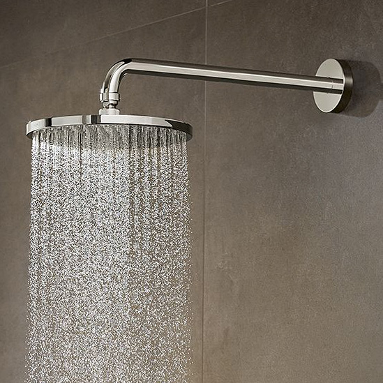 Hansgrohe Raindance S PowderRain deszczownica 24 cm okrągła 240 1jet P z ramieniem ściennym chrom 27607000 - Wysyłka w 24h