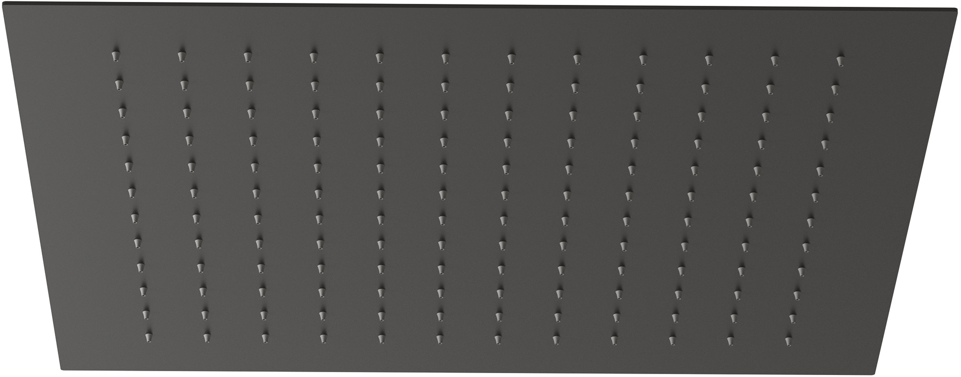 Kludi Asana deszczownica 44x44 cm kwadratowa czarny mat 6941039-00