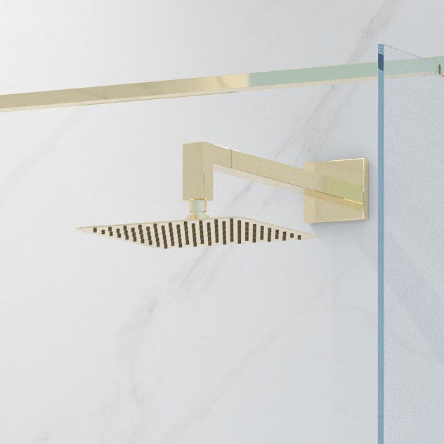 Oltens Vindel (S) deszczownica 30 cm kwadratowa złoty połysk 37001800 - Wysyłka w 24h