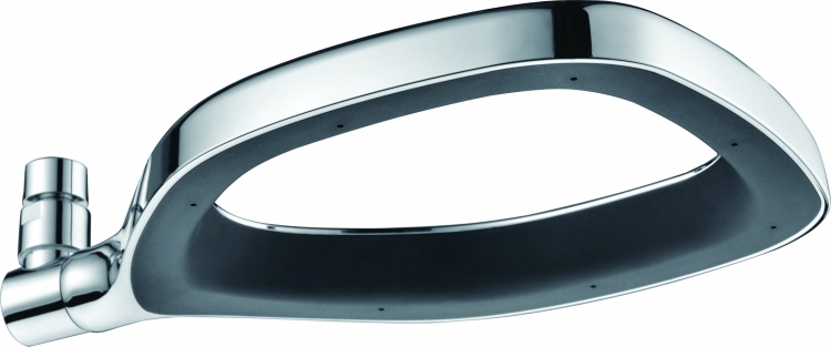 Blue Water deszczownica 27,5x19,5 cm chrom/czarny mat BW-DCO.C.2820