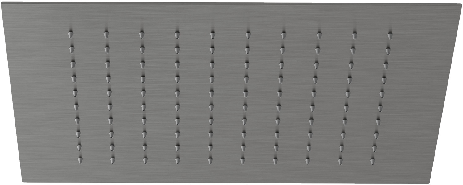 Kludi Asana deszczownica 34x34 cm kwadratowa czarny szczotkowany 69400N2-00