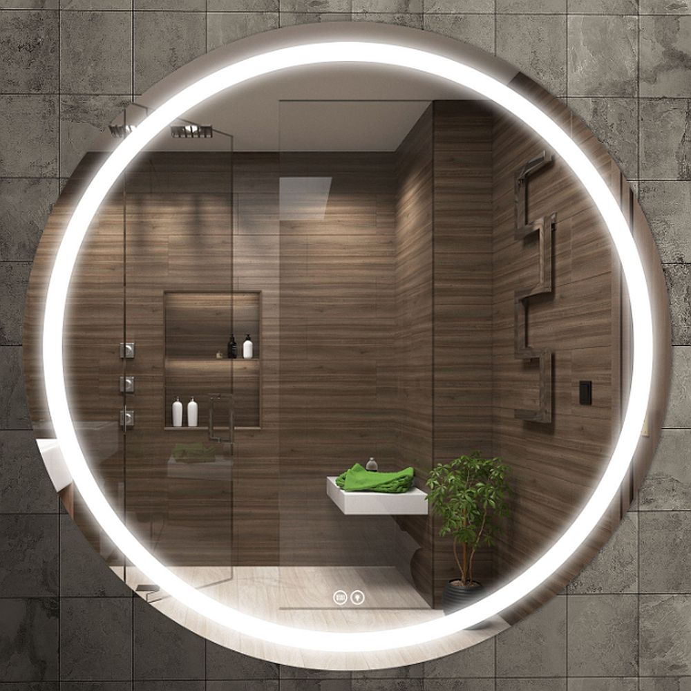 Venti Faro lustro 80 cm okrągłe z oświetleniem z matą grzewczą