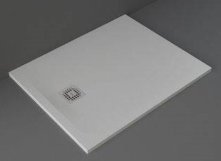 Rak Ceramics Feeling brodzik 80x100 cm prostokątny Raksolid szary RFST080100S503