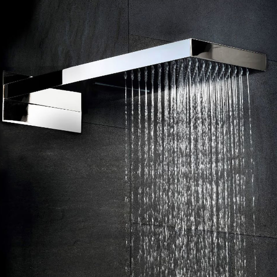 Kronenbach Spa deszczownica 50x25 cm prostokątna chrom KBMBBPRBOR250-2