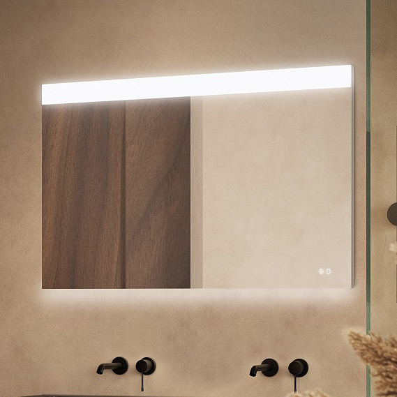 Elita Eva lustro 120,4x70 cm prostokątne z oświetleniem z matą grzewczą RE061200120010