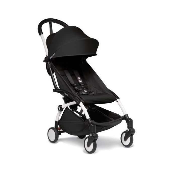 Babyzen Yoyo 2 - wózek spacerowy-Black/ Biała rama