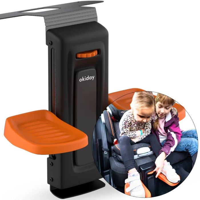 Okiday Podnóżek do fotelików z regulacją wysokości-Pomarańczowy