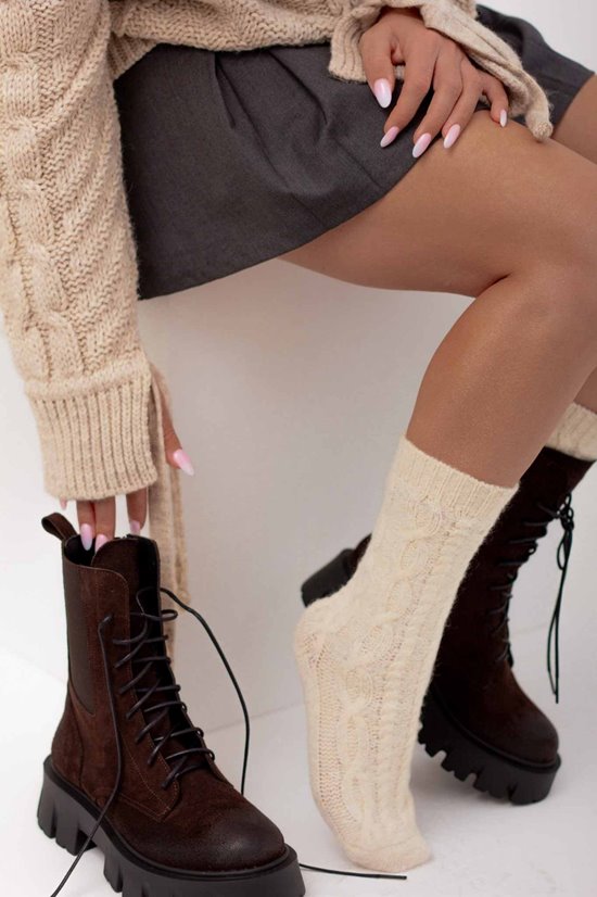 Trzewiki 77 - 2 Brąz welur