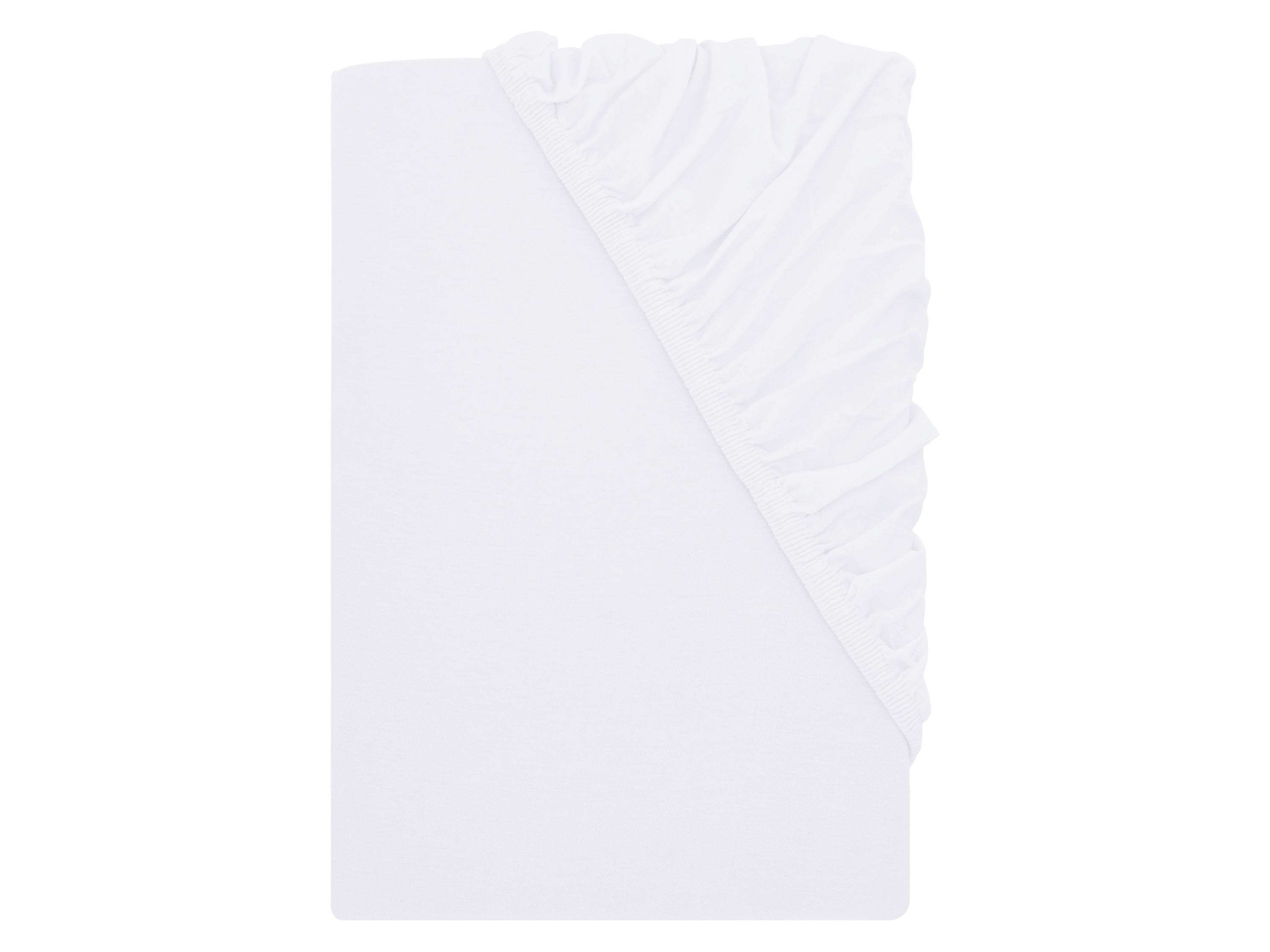 Livarno Prześcieradło z dżerseju z gumką, 180-200 x 200 cm Biały