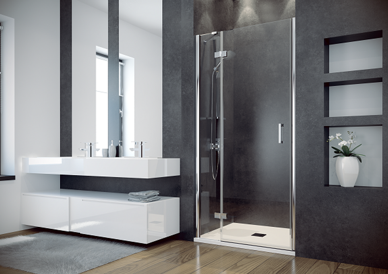 Darmowa Dostawa - Drzwi prysznicowe 100 cm uchylne do wnęki Besco Viva DVL100195C