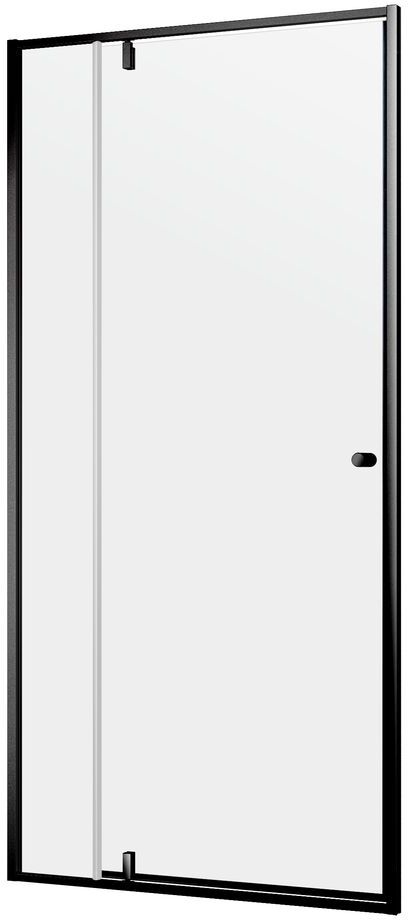 Darmowa Dostawa - Drzwi prysznicowe 100 cm uchylne czarny mat/szkło przezroczyste Sealskin Contour CD201006195100