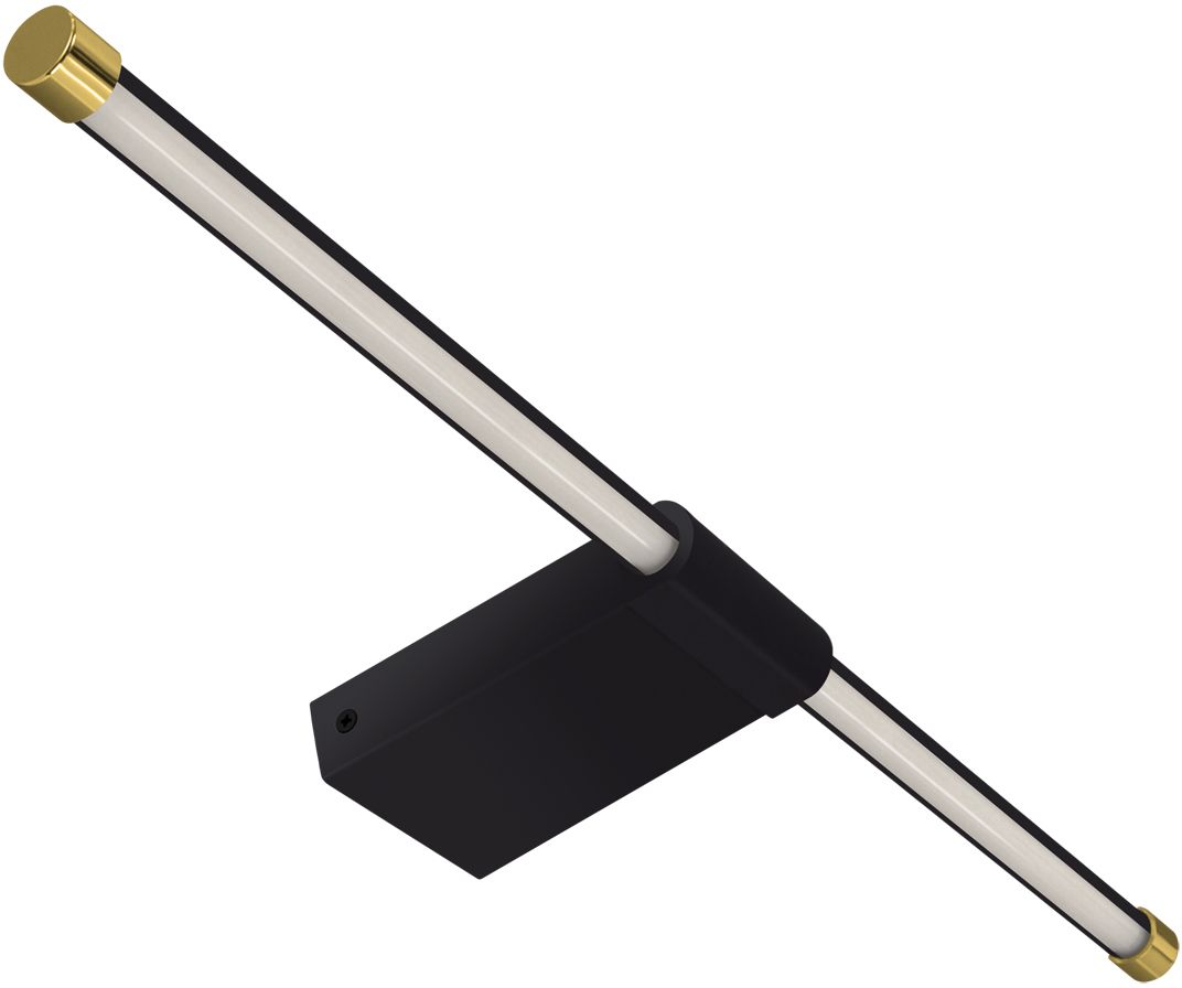 Darmowa Dostawa - Kinkiet 1x12 W czarny-złoty Strühm Paso 04115