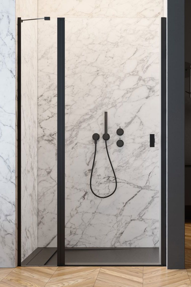 Darmowa Dostawa - Drzwi prysznicowe Radaway Nes 8 Black DWJ II 100830905401L