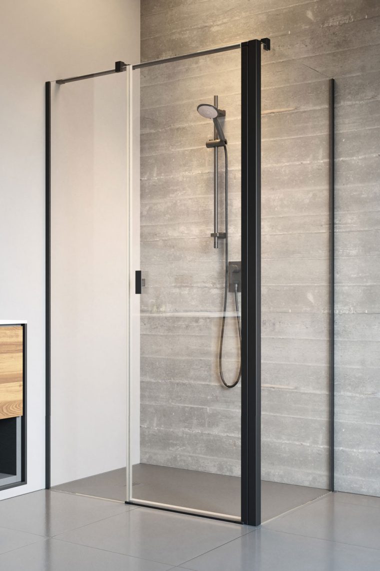 Darmowa Dostawa - Drzwi prysznicowe Radaway Nes 8 Black KDS II 100871105401L