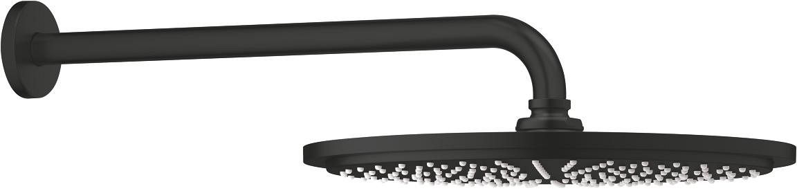 Darmowa Dostawa - Deszczownica z ramieniem 31x31 cm okrągła czarna Grohe Rainshower Cosmopolitan Metal 260662430