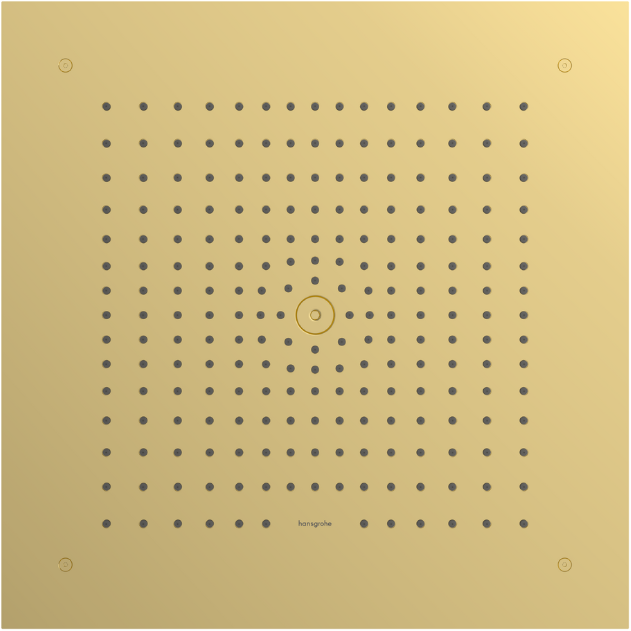 Darmowa Dostawa - Deszczownica 40x40 cm kwadratowa złoty Hansgrohe Raindance 26252990