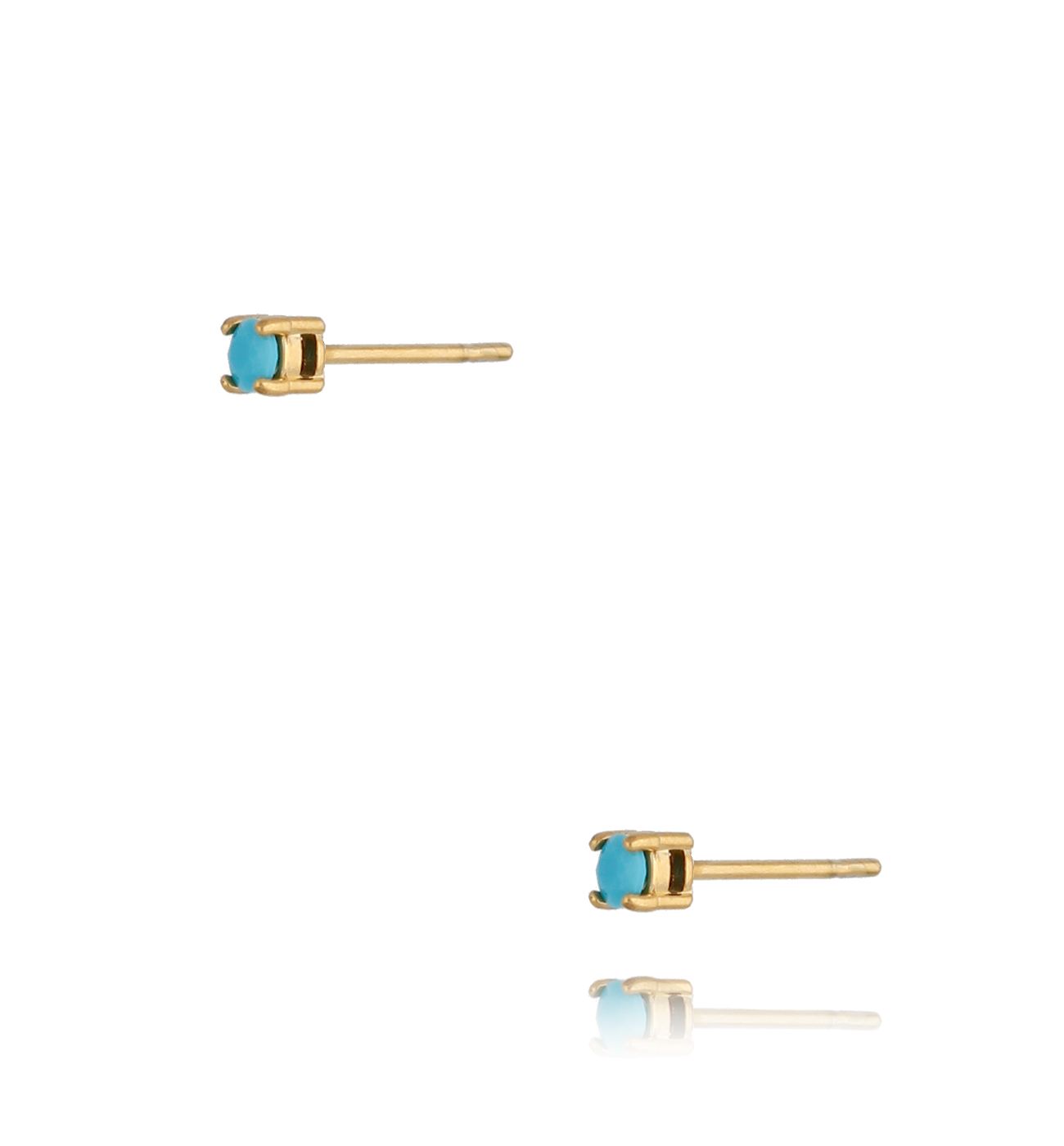 Kolczyki z błękitnym cyrkoniami Azure KSA0584