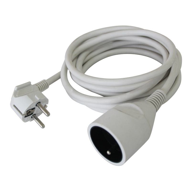 Przedłużacz mieszkaniowy 3 x 1,5 mm2 3 m biały