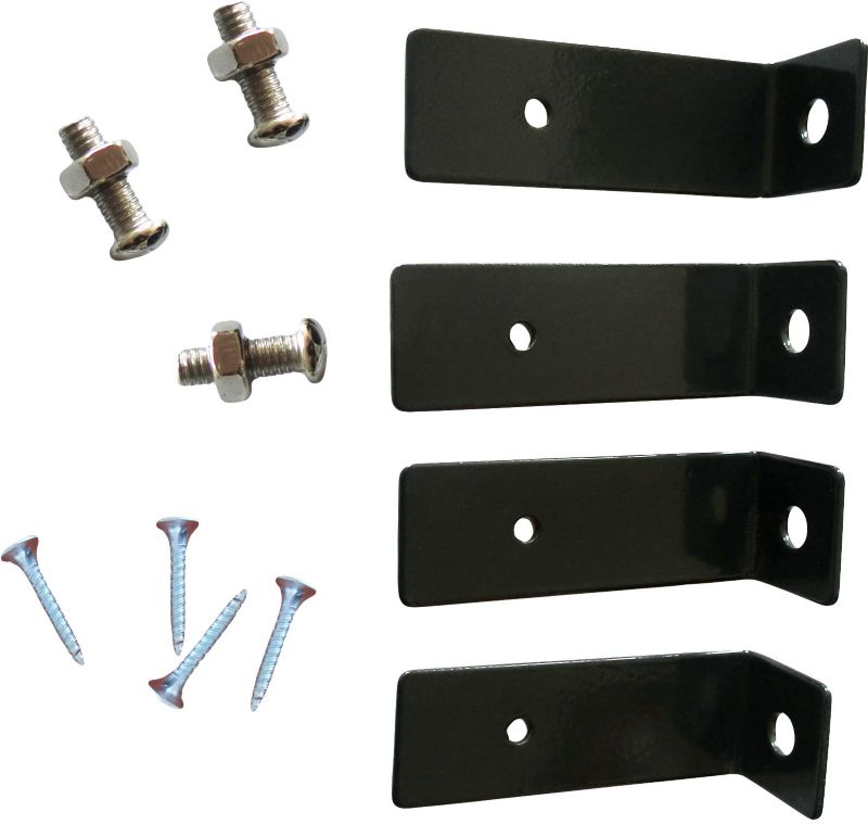 Zestaw łączników stalowych GoodHome Neva szare