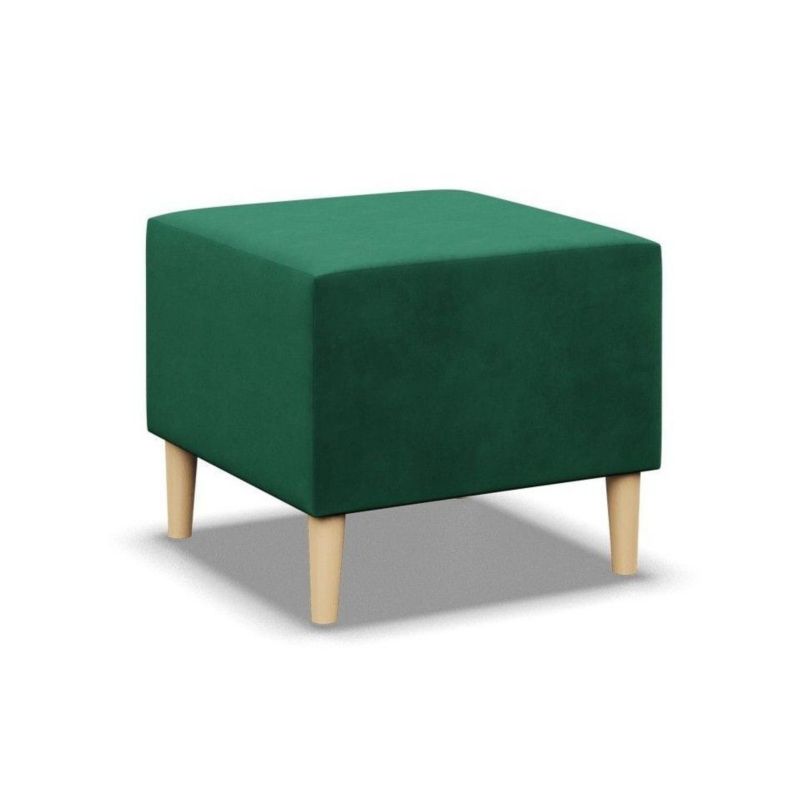 Pufa TYLETEGOTU podnóżek MILO velvet butelkowa zieleń 1 szt