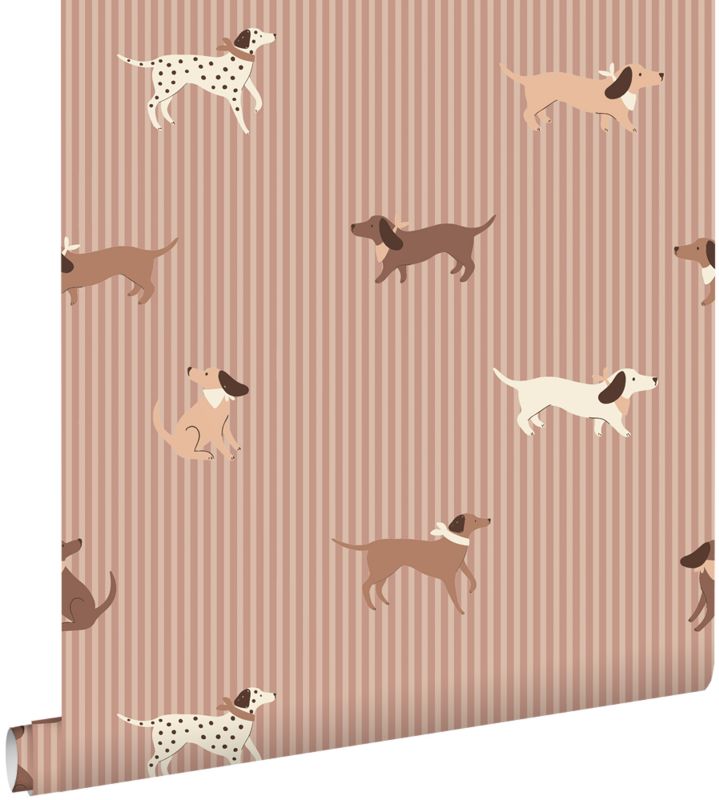 Tapeta ESTAhome psy starego różu 50 x 900 cm - 1 rol.