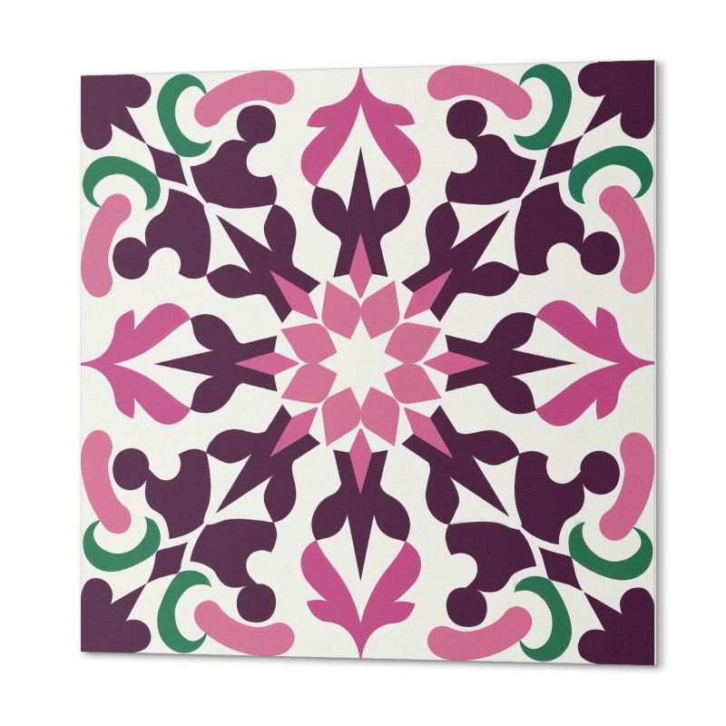 Ścienne Kafelki PCV ArtPrintCave 50x50 cm Symetryczny wzór roślinny 4 szt.