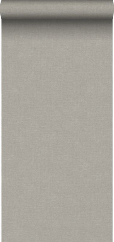 Tapeta Sanders & Sanders lniana tekstura taupe 53 cm x 10 m - 1 rol.