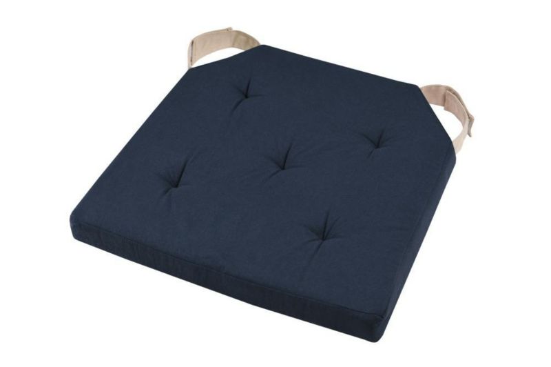 Poduszka na krzesło DUO STOF pikowana 38x38 cm granatowa 1 szt.
