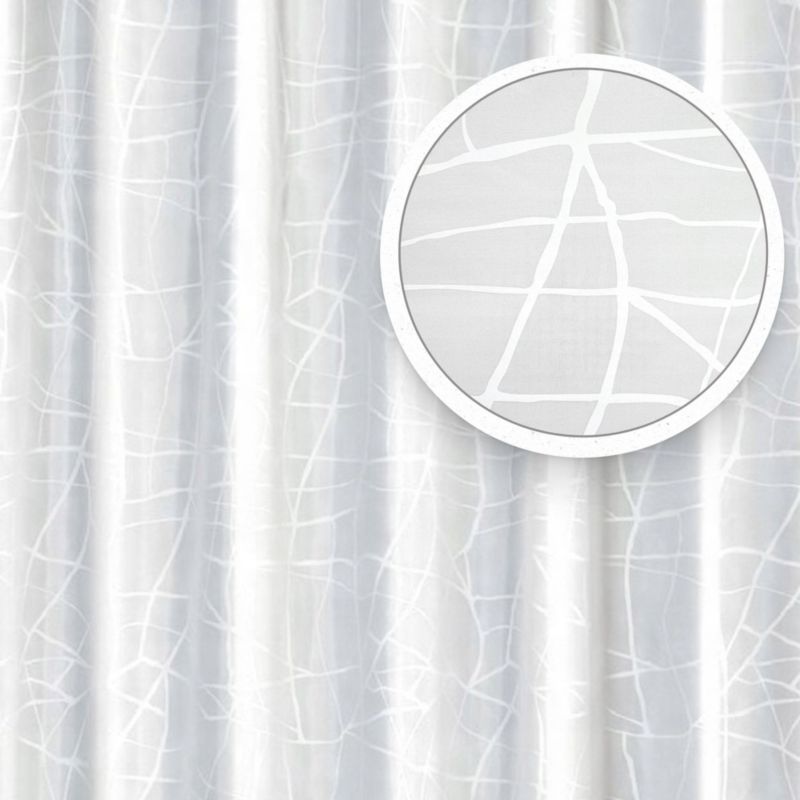 Zasłona prysznicowa Estiva tekstylna 150x200 wzór MARBLE 1 szt.