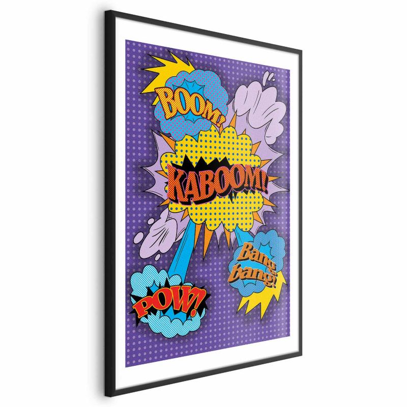 Plakat Artgeist Kaboom 40x60 cm z ramą czarną 1 szt