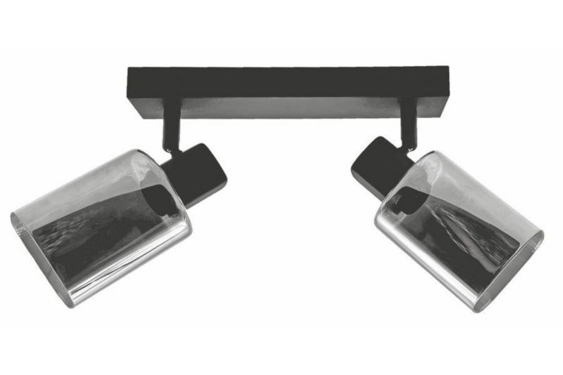 Lampa sufitowa Reality Harlow czarna wym: 14 x 25 x 9 cm 2xE14 x 40W 1 szt.