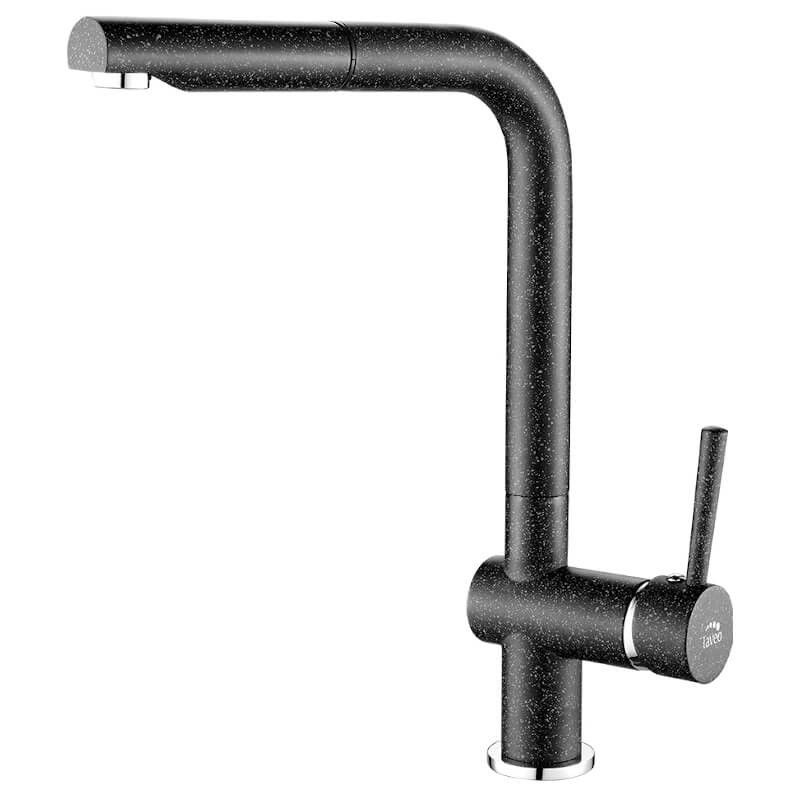 Bateria zlewozmywakowa Laveo czarny granit z wyciąganą wylewką ceramiczna 35 mm 1 szt.