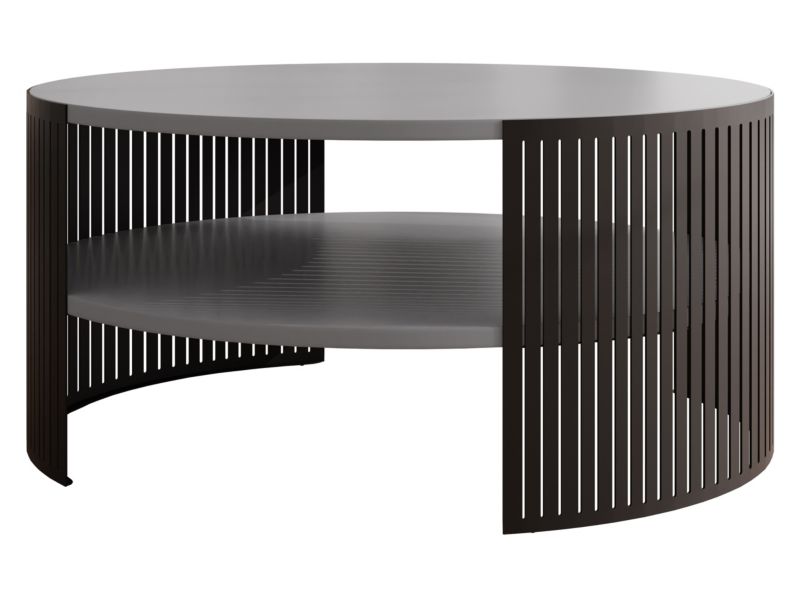 Stolik kawowy MIRJAN 24 Fikoli czarny/jasny grafit 1 szt.